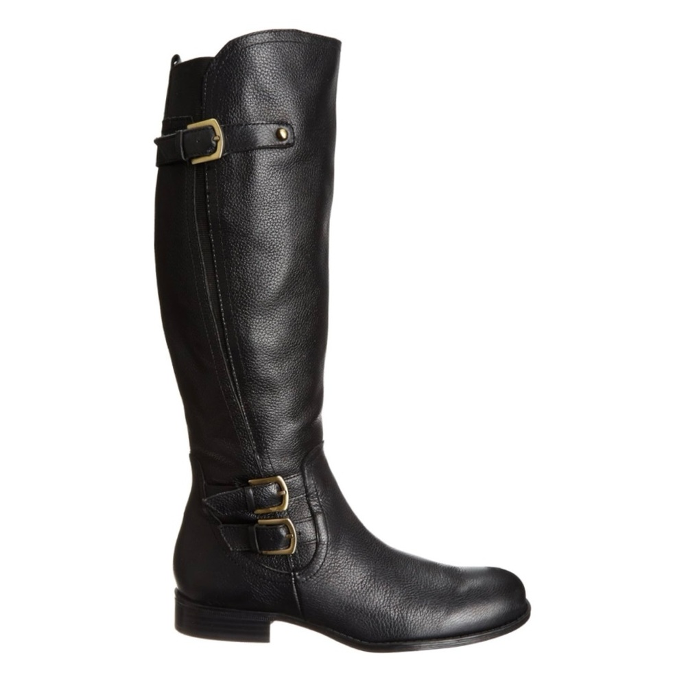 Naturalizer Black Leather Winter Boots